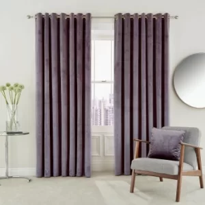 Helena Springfield Escala Lined Curtains 90" x 90", Damson