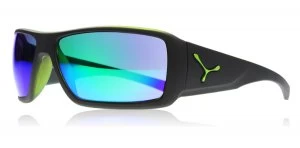 Cebe Utopy Sunglasses Matte Black / Green CBUTOPY4 65mm