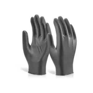 Nitrile disposable gripper glove powder free bl xxl (11) - Black - Black - Click