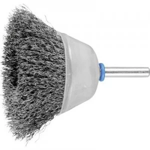 PFERD HORSE Cup brush unzopft 50 x 20 mm wire thickness 0.3mm With shaft o 6mm 43703002 5 pc(s)