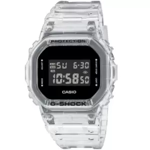 Casio 'G-Shock Skeleton Series' Clear and Black Plastic/Resin Quartz Chronograph Watch