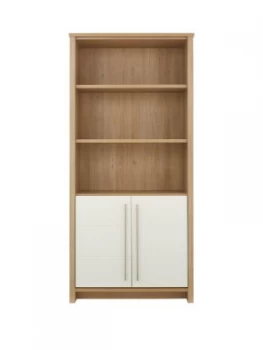 Consort Suri Ready Assembled Bookcase With 2 Door Cupboard