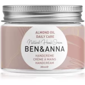 BEN&ANNA Natural Hand Cream Daily Care hand cream with almond oil 30ml
