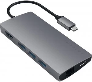 SATECHI Aluminum Multi-Port V2 6-port USB Type-C Hub - Space Grey