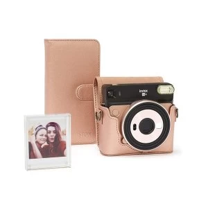 Fujifilm Instax SQ6 Accessory Kit - Case, Album & Photo Frame - Blush Gold