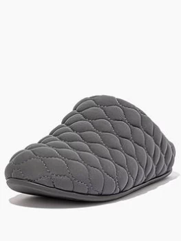 FitFlop Chrissie Padded Slippers - Grey, Size 3, Women