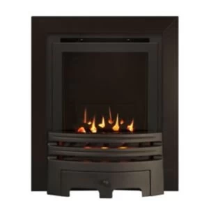 Ignite Westerly Glass Fronted Black Gas fire