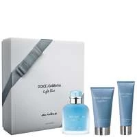 Dolce & Gabbana Light Blue Eau Intense Pour Homme Gift Set 100ml Eau de Parfum + 75ml Aftershave Balm + 50ml Shower Gel