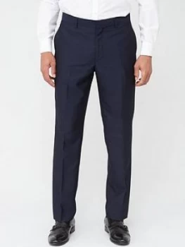 Skopes Tailored Ferry Trousers - Navy Jacquard Weave