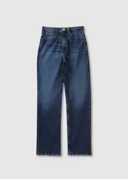Frame Womens High'N'Tight Straight Jeans In Hallam