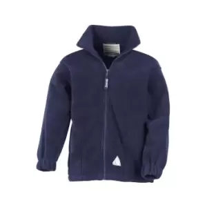 Result Childrens/Kids Full Zip Active Anti Pilling Fleece Jacket (4/6) (Navy Blue)