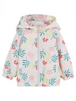 Mango Baby Girls Floral Print Hooded Jacket
