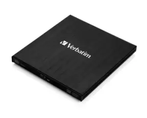 Verbatim External Slimline optical disc drive Bluray RW Black