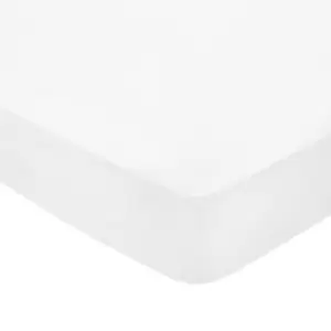 Bedeck of Belfast Fine Linens 300 Thread Count Egyptian Cotton Double Fitted Sheet, White