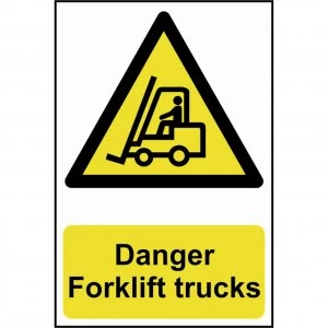Scan Danger Forklift Trucks Sign 200mm 300mm Standard