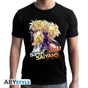 Dragon Ball - Dbz/ Saiyans Mens XX-Large T-Shirt - Black