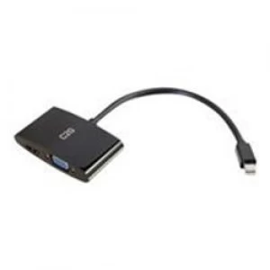 C2G 8" Mini DisplayPort to HDMI/VGA Adapter - Black