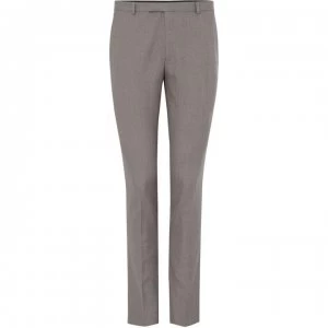 Label Lab Kruger Skinny Fit Grey Texture Suit Trouser - Grey
