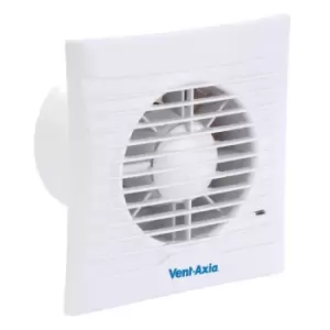 Vent Axia Lo-Carbon Silhouette 4" Slimline Low Energy Bathroom Extractor Fan - 441624