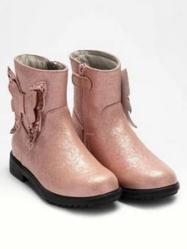 Lelli Kelly Eneva Butterfly Ankle Boot - Pink, Size 13 Younger