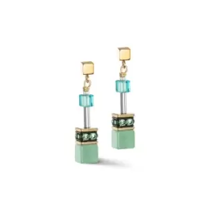 GeoCUBE Iconic Precious Green-Turquoise Earrings 4905/21-0506