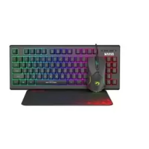 Marvo Scorpion CM310-UK 3-in-1 TKL Gaming Bundle Keyboard Mouse and Mouse Pad