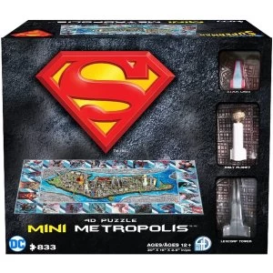 4D Cityscape Mini Superman Metropolis Puzzle