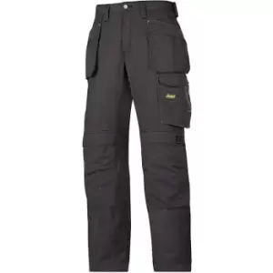 Mens Ripstop Workwear Trousers (35R) (Black/ Black) - Black/ Black - Snickers