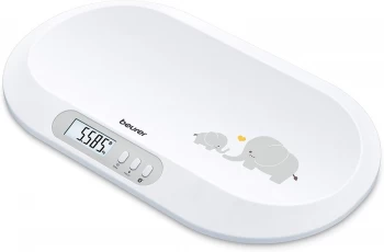 BEURER BY 90 Smart Bluetooth Baby Scales - White & Grey, White