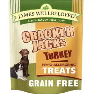James Wellbeloved Crackerjacks Dog Treats - Saver Pack: Turkey Grain-Free (3 x 225g)