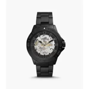 Fossil Mens Bannon Automatic Stainless Steel Watch - Black
