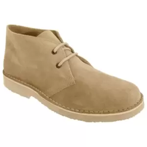 Roamers Mens Real Suede Round Toe Unlined Desert Boots (12 UK) (Camel)