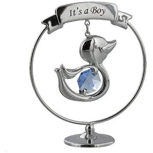 Crystocraft Duck - It's a Boy with Crystals From Swarovski?
