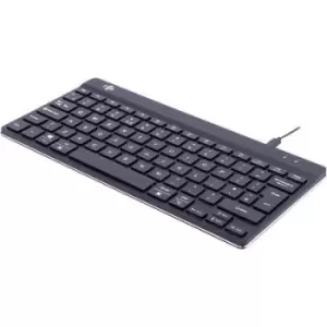 R-GO Tools Compact Break (RGOCOUKWDBL) Corded Keyboard English (UK), QWERTY, Windows Black
