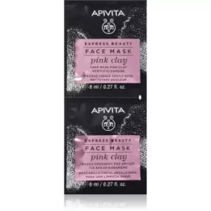 Apivita Express Beauty Pink Clay Cleansing Mask for Face 2x8 ml