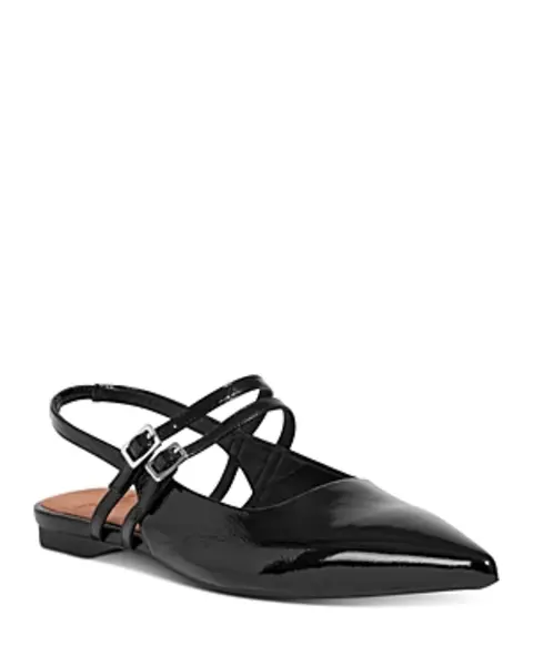 Vagabond Womens Hermine Pointed Toe Double Strap Flats
