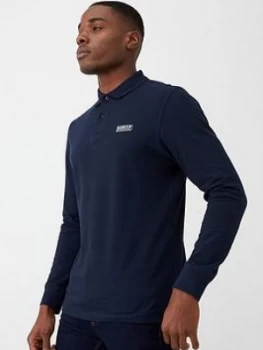 Barbour International Long Sleeve Polo Shirt - Navy