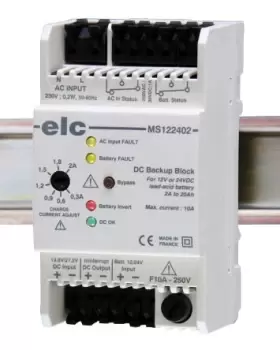 Elc Ms122402 Universal Backup System, 12V/24V, 20Ah