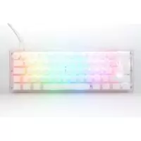 Ducky One 3 Aura Mini 60% Mechanical Gaming Keyboard White Frame UK Layout Cherry Silent Red Switch
