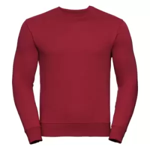 Russell Mens Authentic Sweatshirt (Slimmer Cut) (S) (Classic Red)