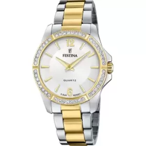 Festina F20594/1 Womens Mademoiselle Two Tone Bracelet Wristwatch