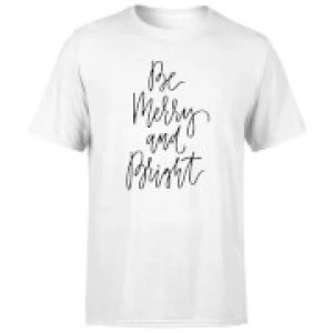 Be Merry and Bright T-Shirt - White - 5XL