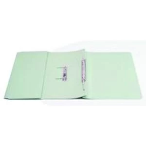 Q Connect 35mm Capacity Green Transfer Pocket Foolscap File Pack of 2