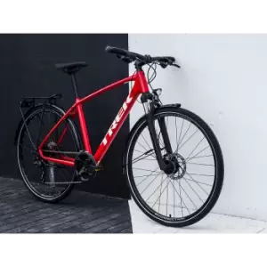 2022 Trek Dual Sport 2 Equipped Hybrid Bike in Viper Red