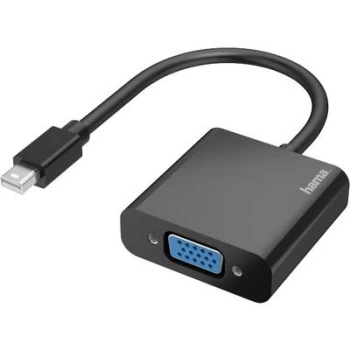 Hama 00200333 Mini DisplayPort / VGA Adapter [1x UK plug - 1x Mini DisplayPort plug] Black