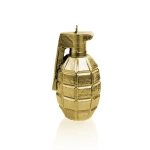 Classic Gold Small Grenade Candle
