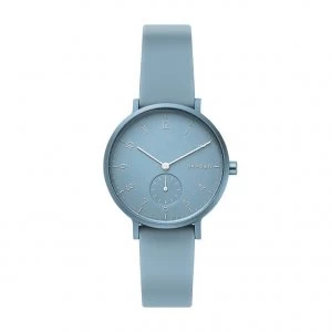 Skagen Aaren Kulor Unisex Light Blue Silicone Strap Watch