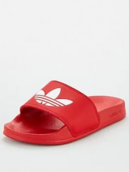 adidas Originals ADILETTE LITE Junior Sliders - Scarlet, Scarlet, Size 4