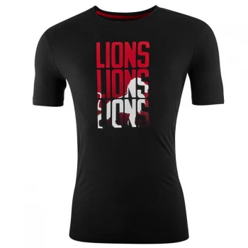 Canterbury British and Irish Lions Graphic T Shirt Mens - Black/White