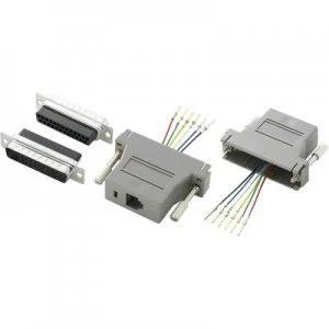 D SUB adapter D SUB plug 25 pin RJ12 socketConrad Components1 pcs